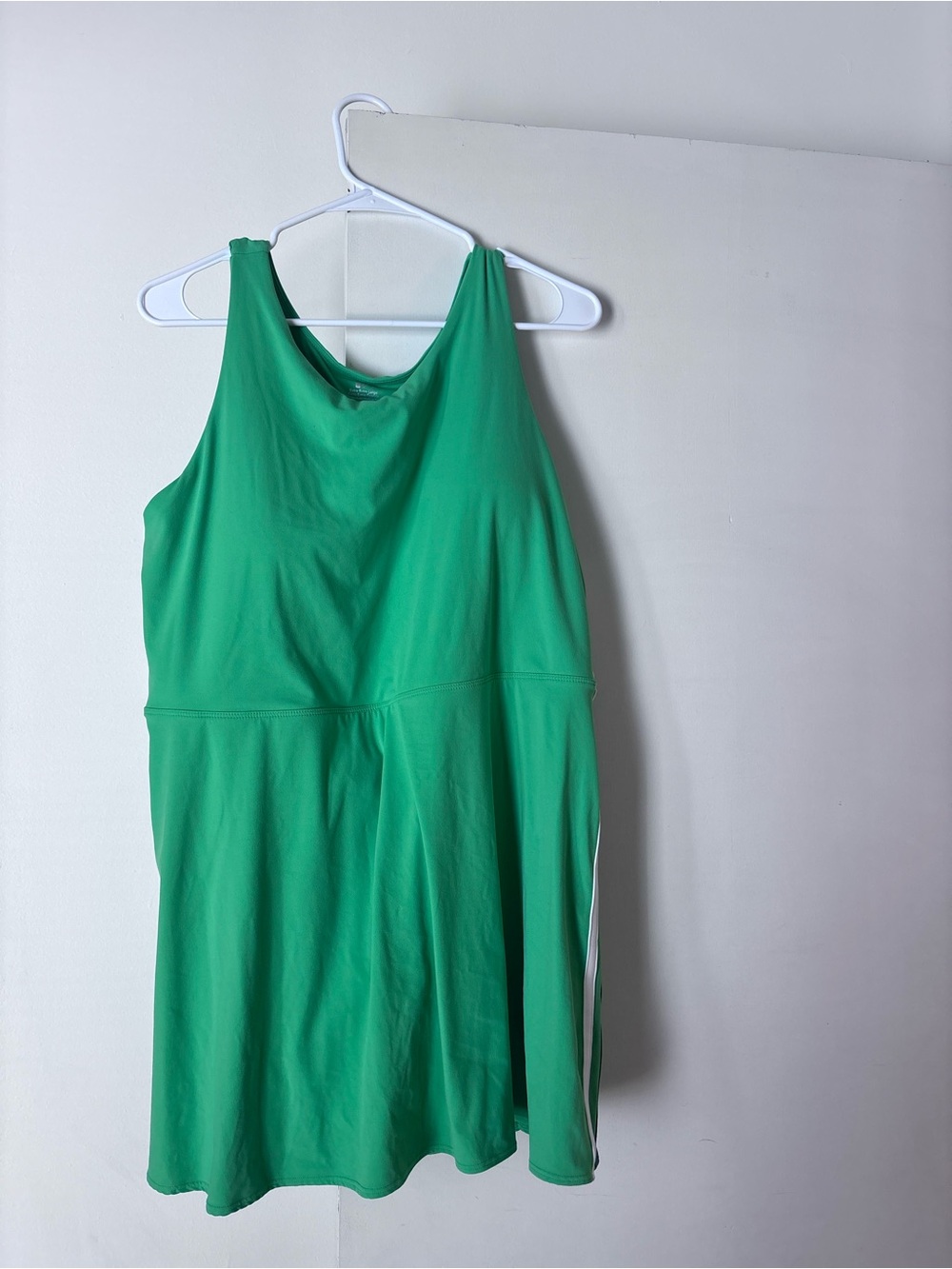 JoyLab Green Sleeveless Fit & Flare Active Dress
